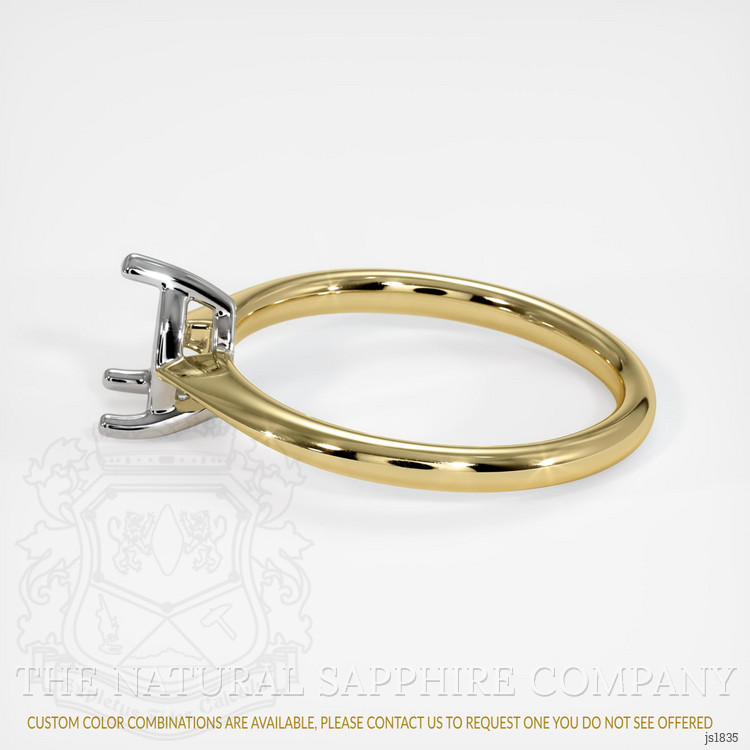 14K White & Yellow Vedic Ring Setting