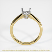 14K White & Yellow Solitaire Ring Image