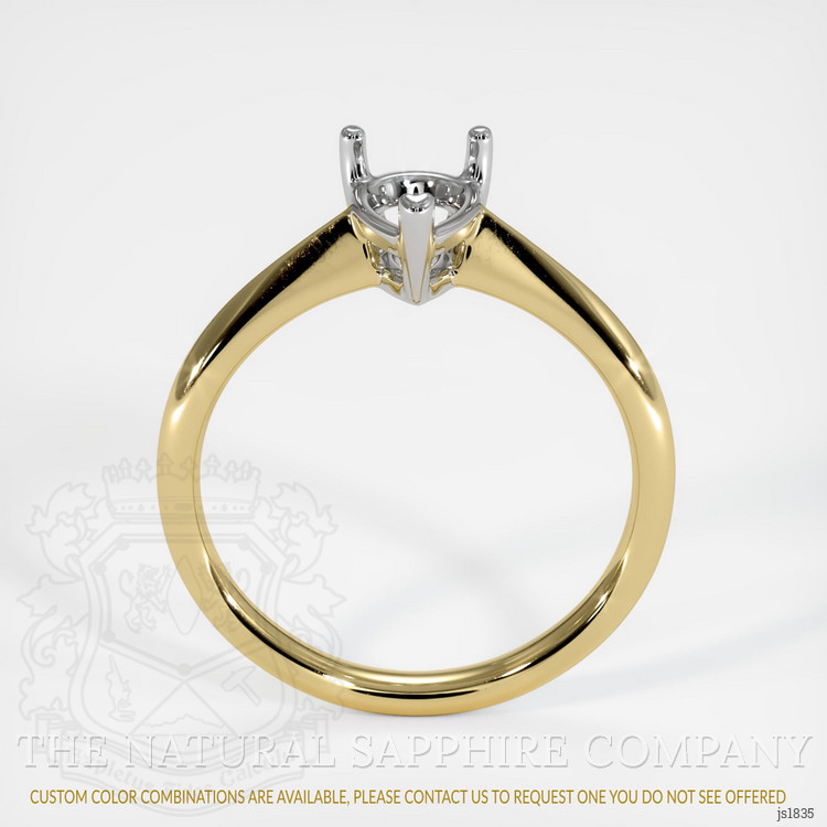 18K White & Yellow Vedic Ring Setting