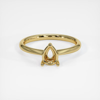 14K Yellow Gold Solitaire Ring Image