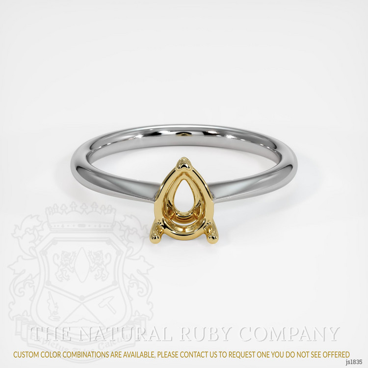 14K Yellow & White Vedic Ring Setting