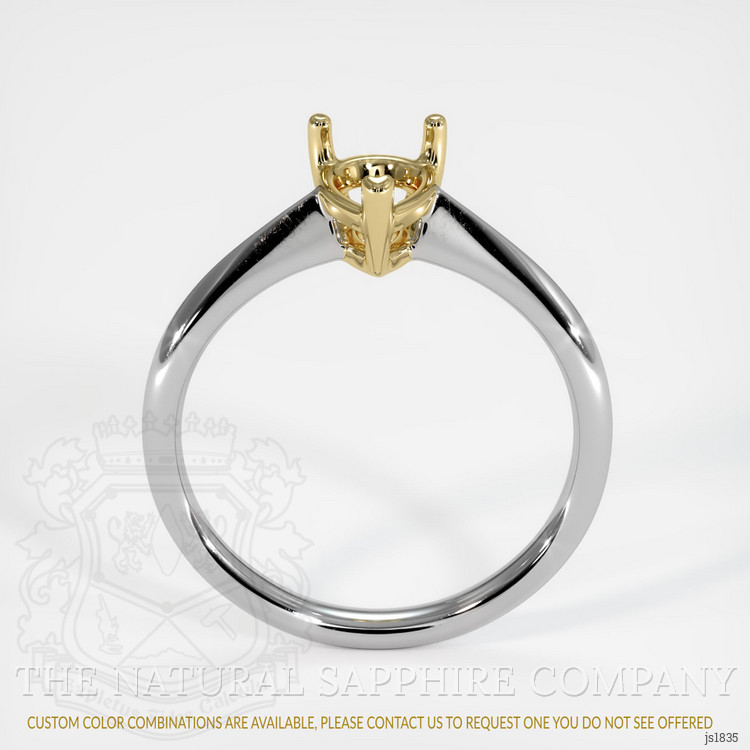 14K Yellow & White Vedic Ring Setting