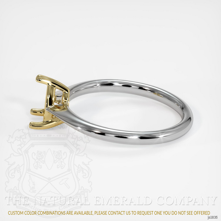 18K Yellow & White Vedic Ring Setting