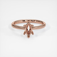 14K Rose Gold Vedic Ring Setting Image