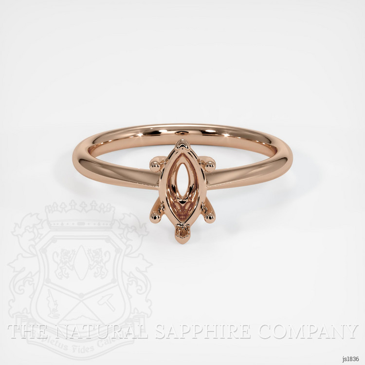 14K Rose Gold Vedic Ring Setting