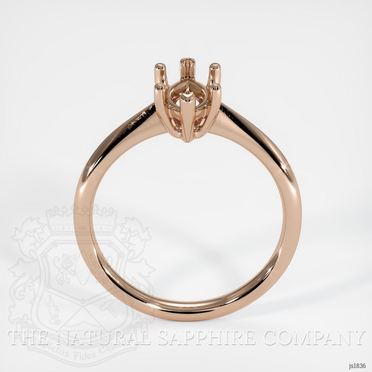 14K Rose Gold Vedic Ring Setting