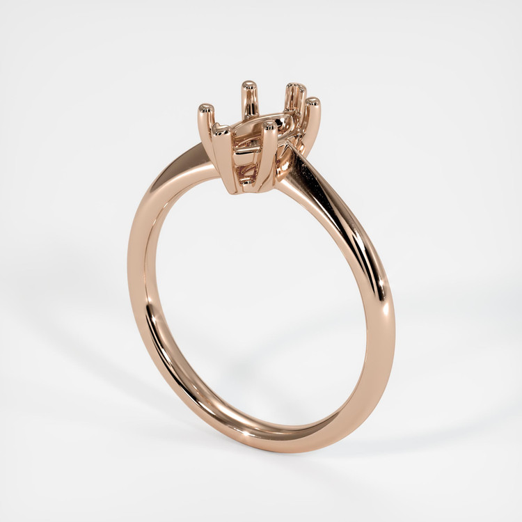 18K Rose Gold Vedic Ring Setting