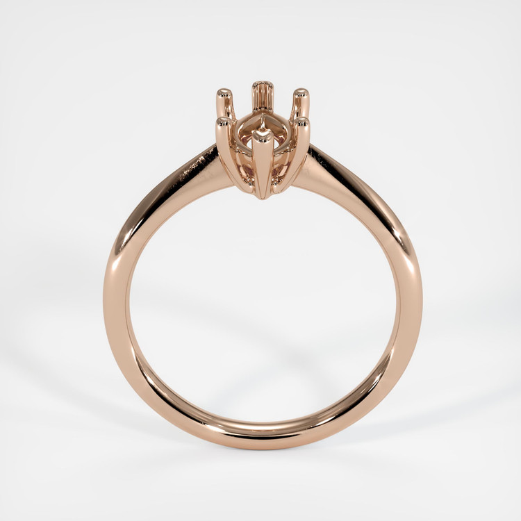 18K Rose Gold Vedic Ring Setting