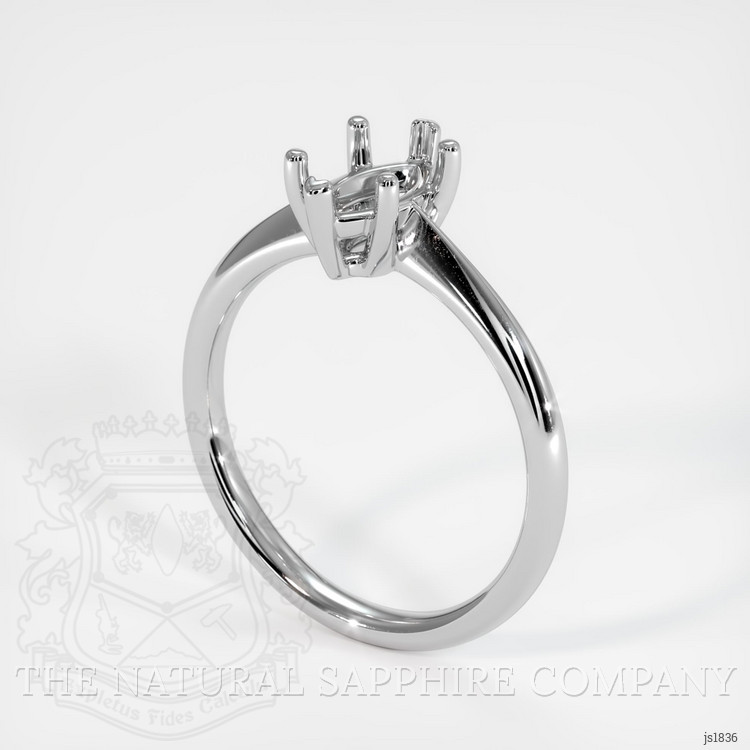 14K White Gold Vedic Ring Setting