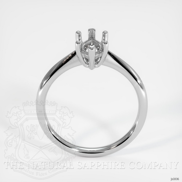 14K White Gold Vedic Ring Setting