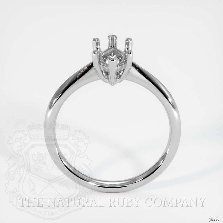 14K White Gold Vedic Ring Setting