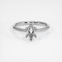18K White Gold Vedic Ring Setting Image