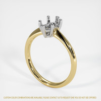 14K White & Yellow Solitaire Ring Video