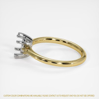 14K White & Yellow Vedic Ring Setting Image