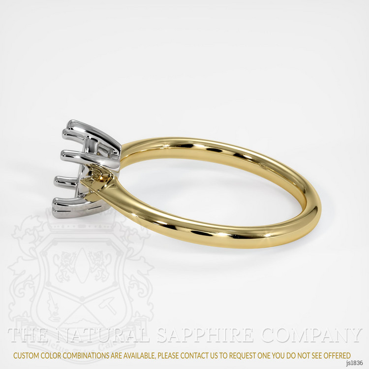 14K White & Yellow Vedic Ring Setting