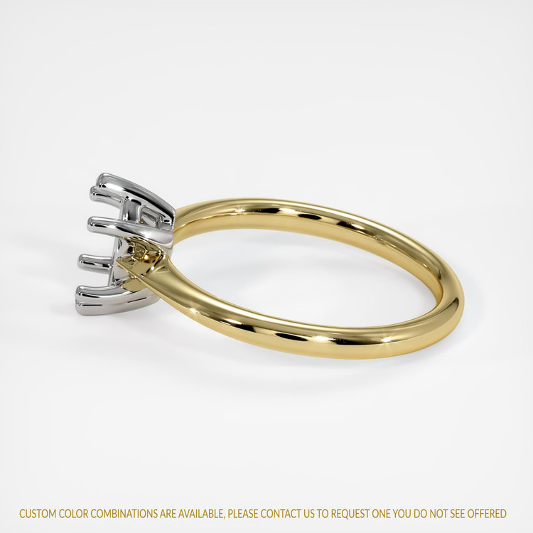 14K White & Yellow Vedic Ring Setting