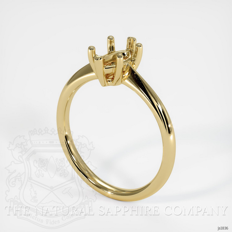 14K Yellow Gold Vedic Ring Setting