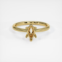 14K Yellow Gold Solitaire Ring Image