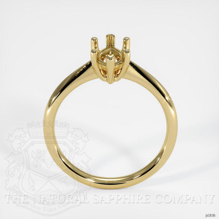 14K Yellow Gold Vedic Ring Setting