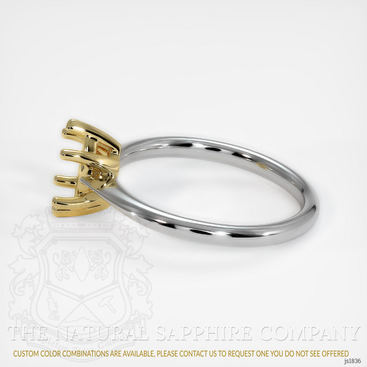 14K Yellow & White Vedic Ring Setting