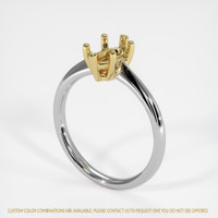 18K Yellow & White Solitaire Ring Video