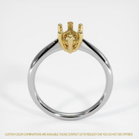 18K Yellow & White Solitaire Ring Image