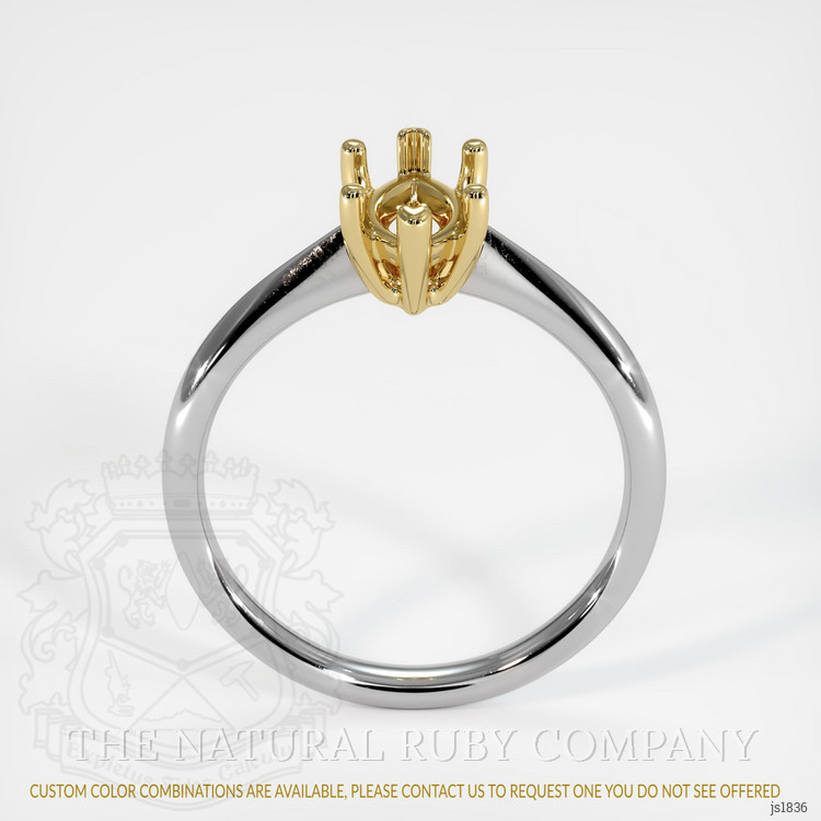 18K Yellow & White Vedic Ring Setting