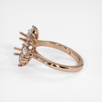 18K Rose Gold Halo Ring Setting Image