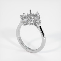 14K White Gold Halo Ring Video