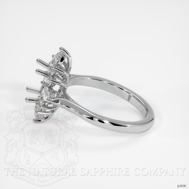 14K White Gold Halo Ring Setting