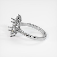 18K White Gold Halo Ring Setting Image