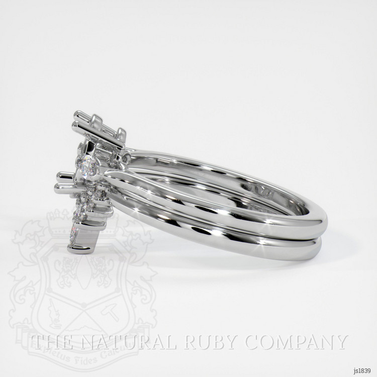 Platinum 950 Three Stone Ring Setting