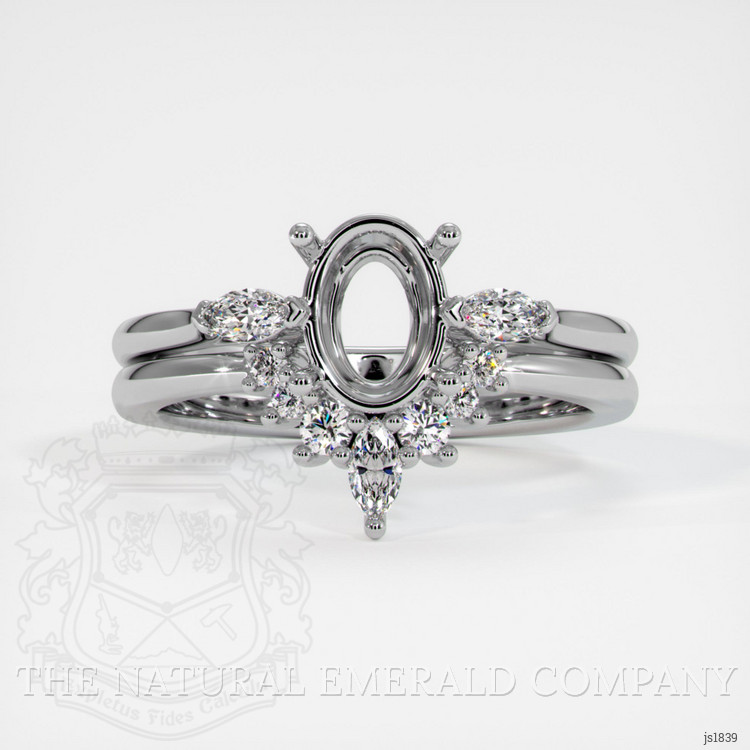 Silver Three Stone Ring Setting