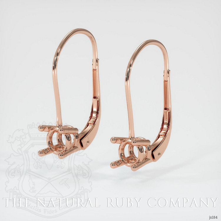 14K Rose Gold Drops Earring Setting