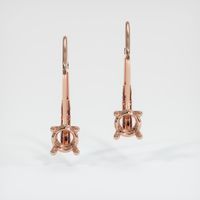14K Rose Gold Drops Earring Setting Image