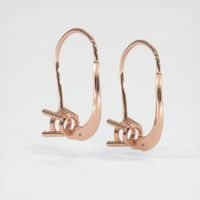 14K Rose Gold Drops Earring Setting Image