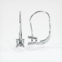 14K White Gold Drops Earring Setting Image