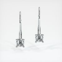 14K White Gold Drops Earring Setting Image