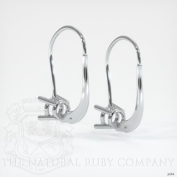 14K White Gold Drops Earring Setting