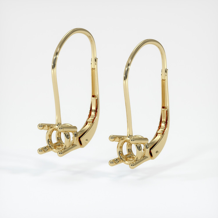 14K Yellow Gold Drops Earring Setting