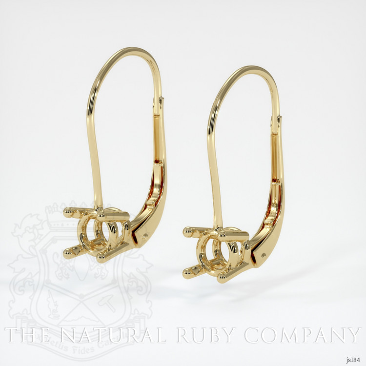 14K Yellow Gold Drops Earring Setting