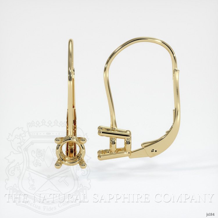 14K Yellow Gold Drops Earring Setting