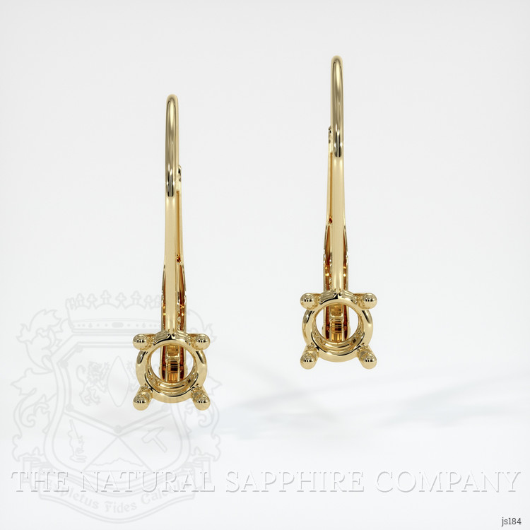 14K Yellow Gold Drops Earring Setting