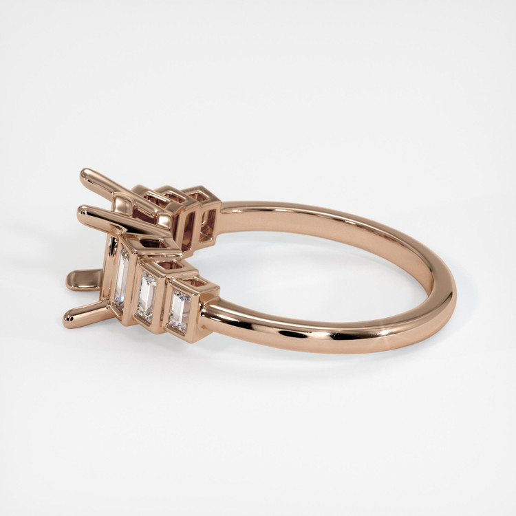 14K Rose Gold Antique Style Ring Setting