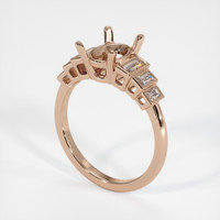 18K Rose Gold Antique Style Ring Setting Video