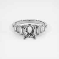 14K White Gold Antique Style Ring Setting Image