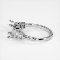 14K White Gold Antique Style Ring Setting Image
