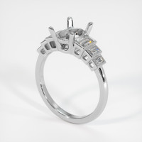 18K White Gold Antique Style Ring Setting Video