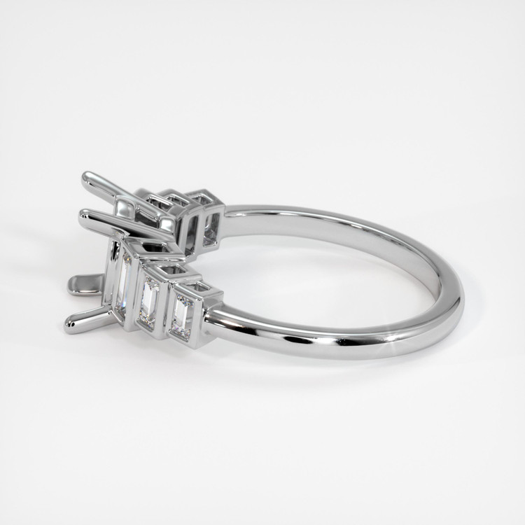 18K White Gold Antique Style Ring Setting