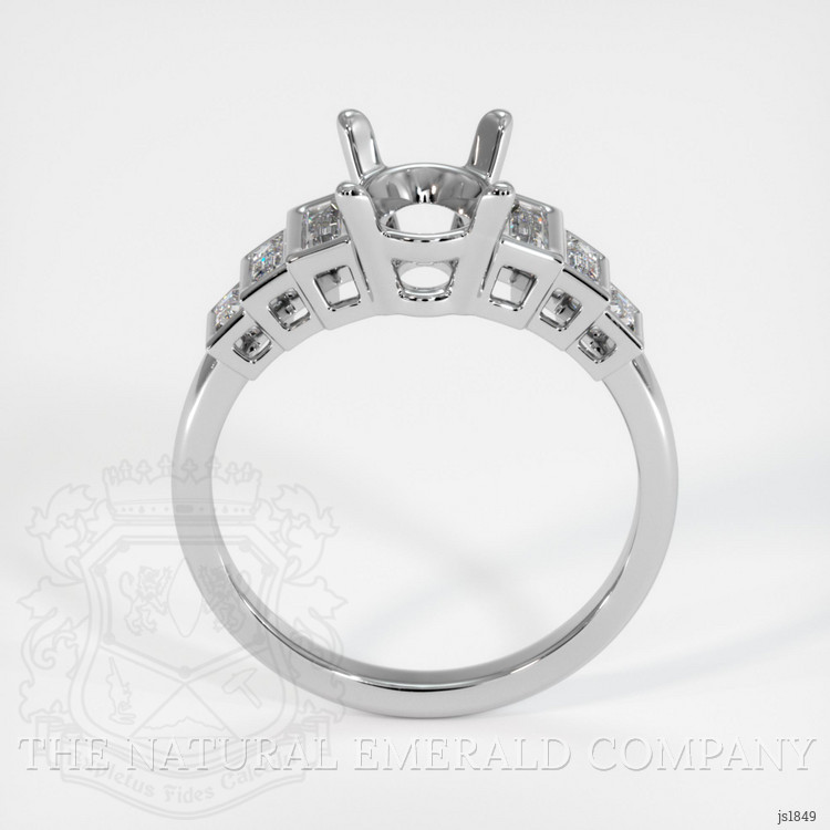 18K White Gold Antique Style Ring Setting